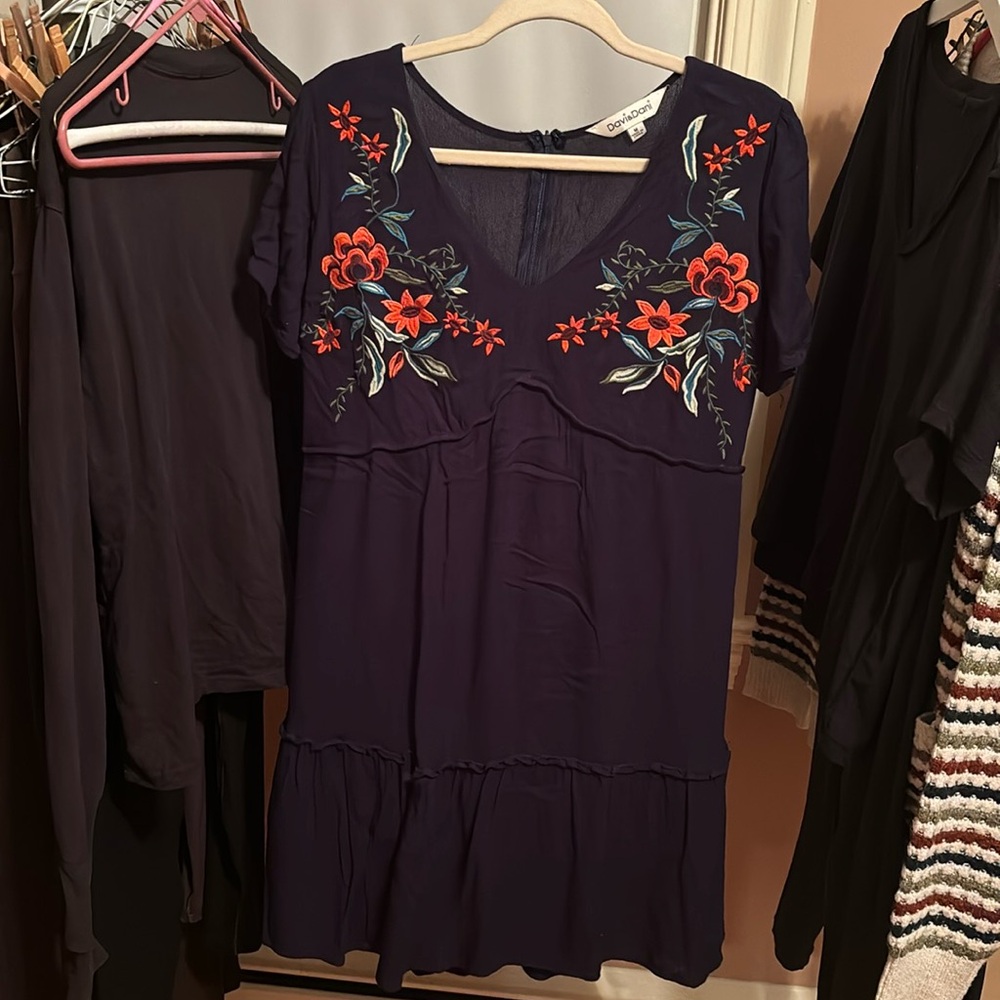 Floral embellished dress